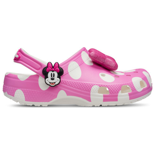Girls Crocs Crocs Disney Clogs Collab Minnie Mouse - Girls' Grade School Shoe Pink/White Size 04.0 | Kids Foot Locker (US)