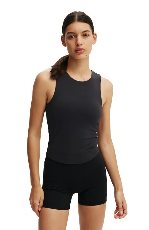 COTTON ON BODY Ultra Soft Racer Tank Top in Black at Nordstrom, Size Small | Nordstrom