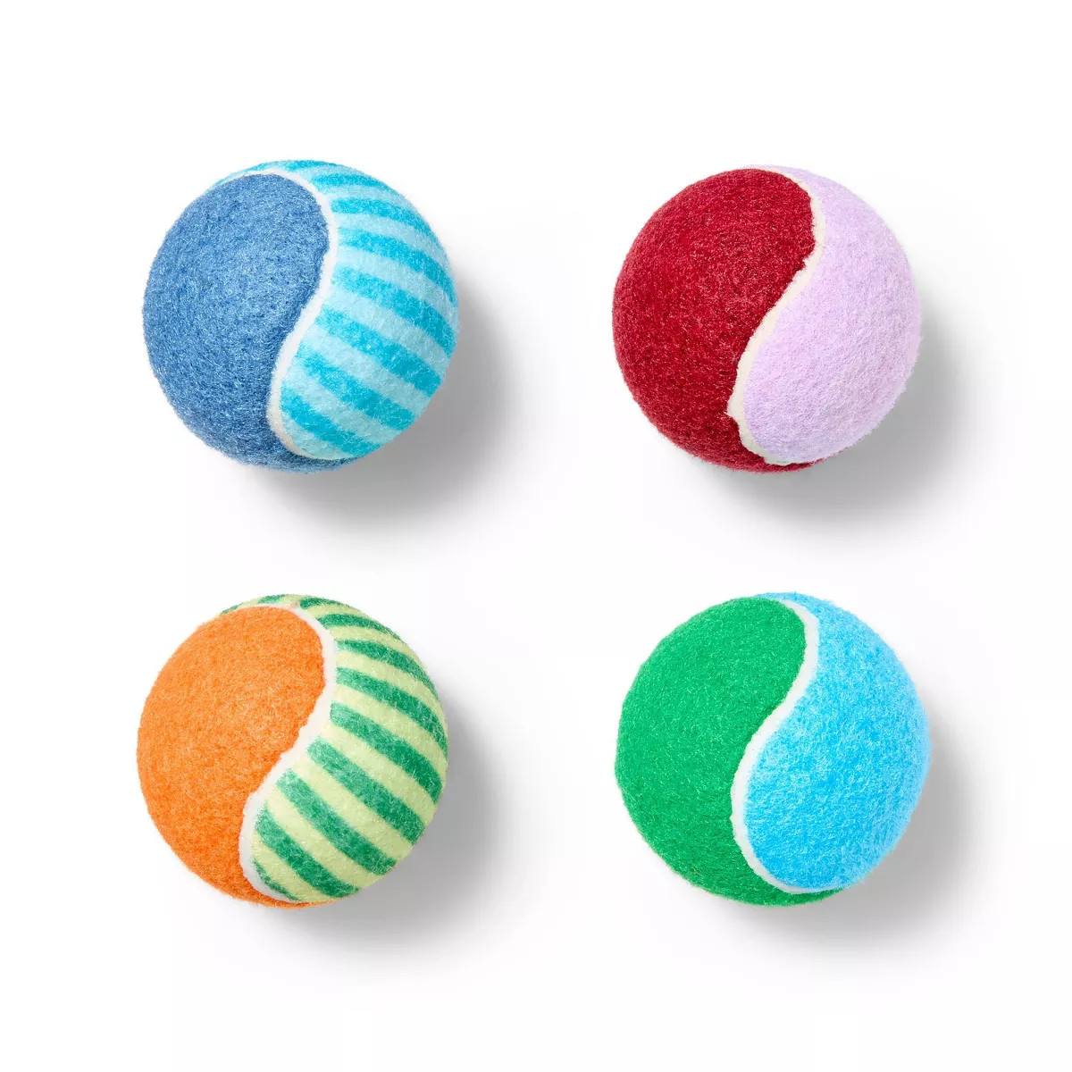 Tennis Balls Dog Toy Set- 4pk - The Cuddle Collab with Ellie & Emma | Target