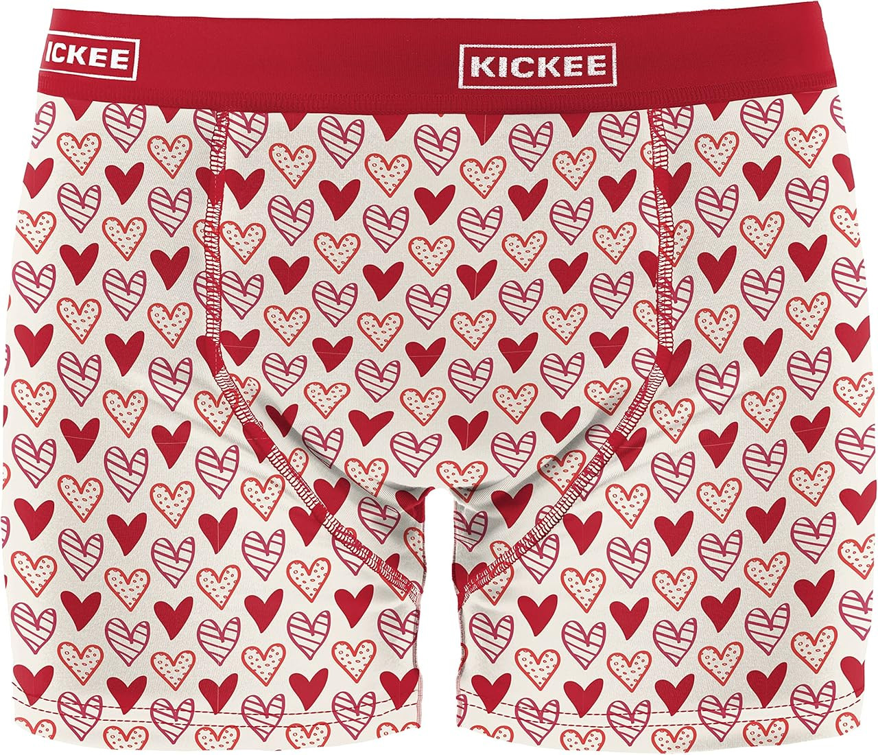 KICKEE Full of Hearts Men’s Underwear, Silky Soft and Comfy Fitted Underwear | Amazon (US)