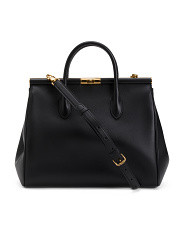 Made In Italy Leather Extra Large Marlene Day Bag With Handles | TJ Maxx