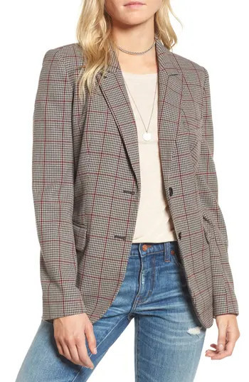 Women's Treasure & Bond Oversize Blazer, Size XX-Small - Grey | Nordstrom