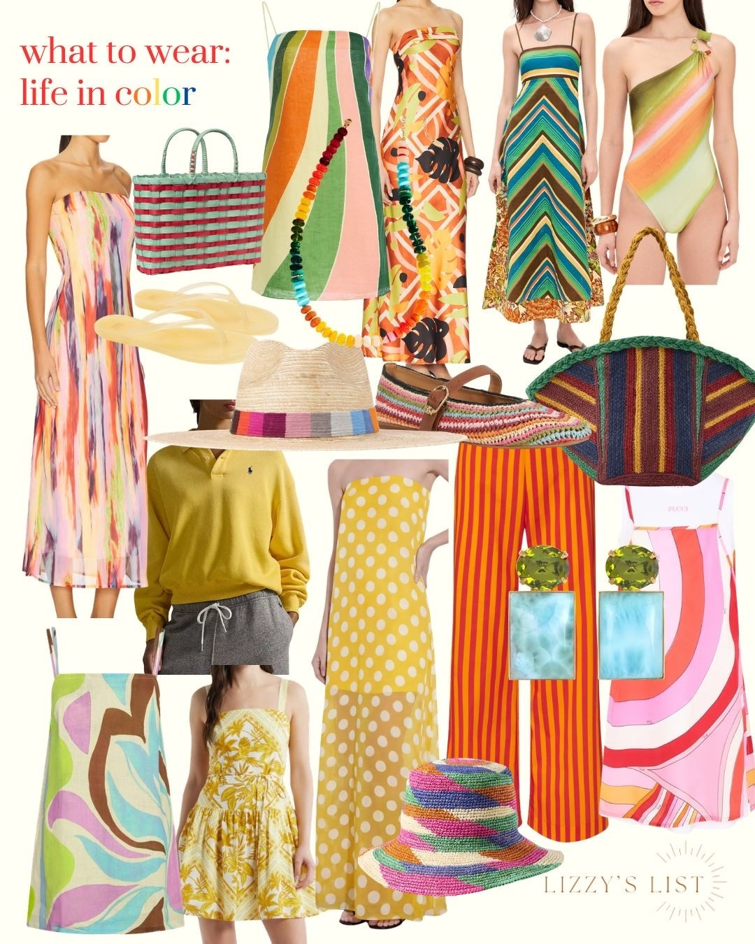 🌈 bold stripes to playful prints, I’m fully leaning into a more is more moment 💛🧡💚 Every piece here just screams sunshine, vacations, and main character energy.

If it’s bright, I want it 

Simon miller Jennifer behr @Revolve 
Vitamin A @Vitamin A Zara Alemais @Sunshine Tienda @Anthropologie

#LTKgrwm #LTKdayinmylife #LTKootd