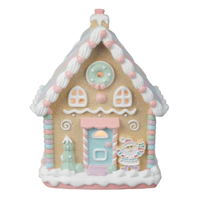 LED Pastel Gingerbread House, 9.8" | At Home