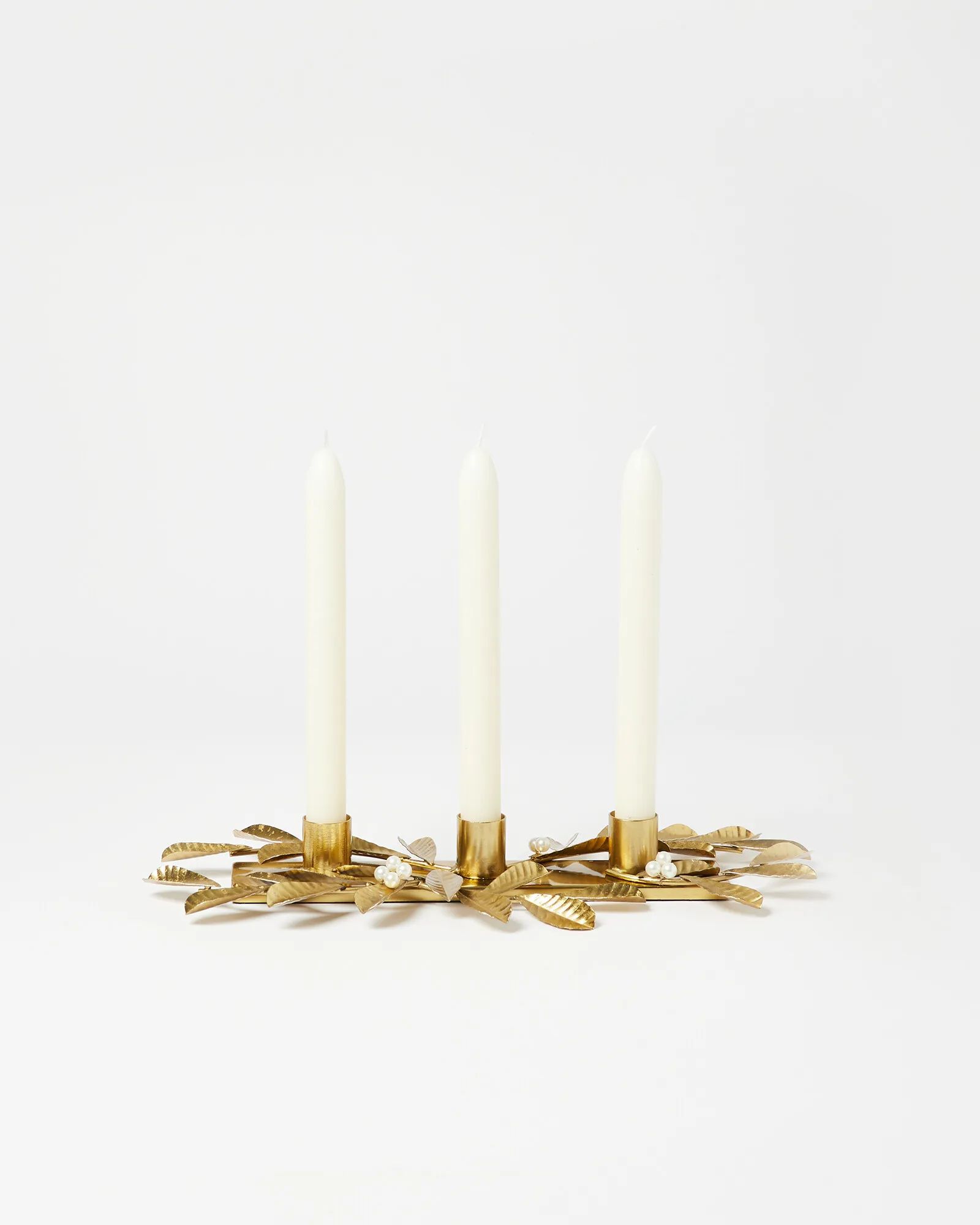 Leaf Gold Metal Candle Holder | Oliver Bonas | Oliver Bonas (Global)