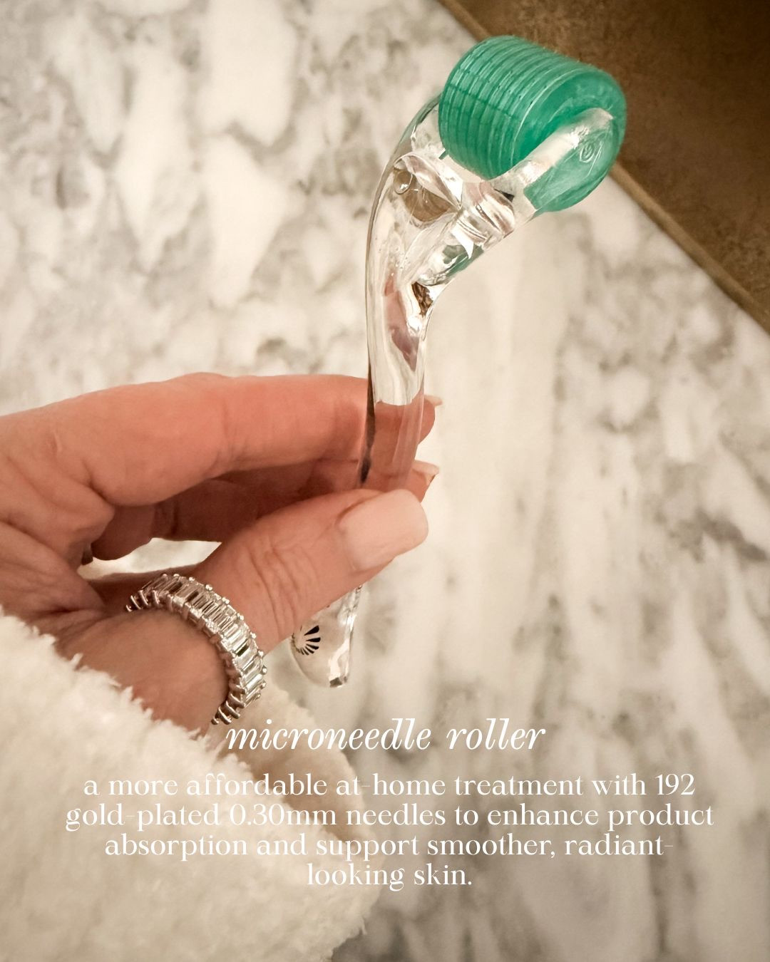 MICRONEEDLE ROLLER — AT-HOME SKIN TOOL FOR SMOOTHER, MORE RADIANT LOOKING SKIN! This affordable at-home microneedle roller features 192 ultra-fine gold-plated 0.30mm needles designed to help improve product absorption and support smoother, more refined-looking skin. When used consistently and properly, it enhances the effectiveness of serums and treatments while promoting a more even, radiant complexion over time.

#Amazon #TheHillaryStyle #MicroneedleRoller #SkincareTools #AtHomeSkincare #SkinTexture #GlowingSkin #BeautyRoutine #SkincareEssentials 

 #LTKmomlife #LTKselfcare #LTKOver40