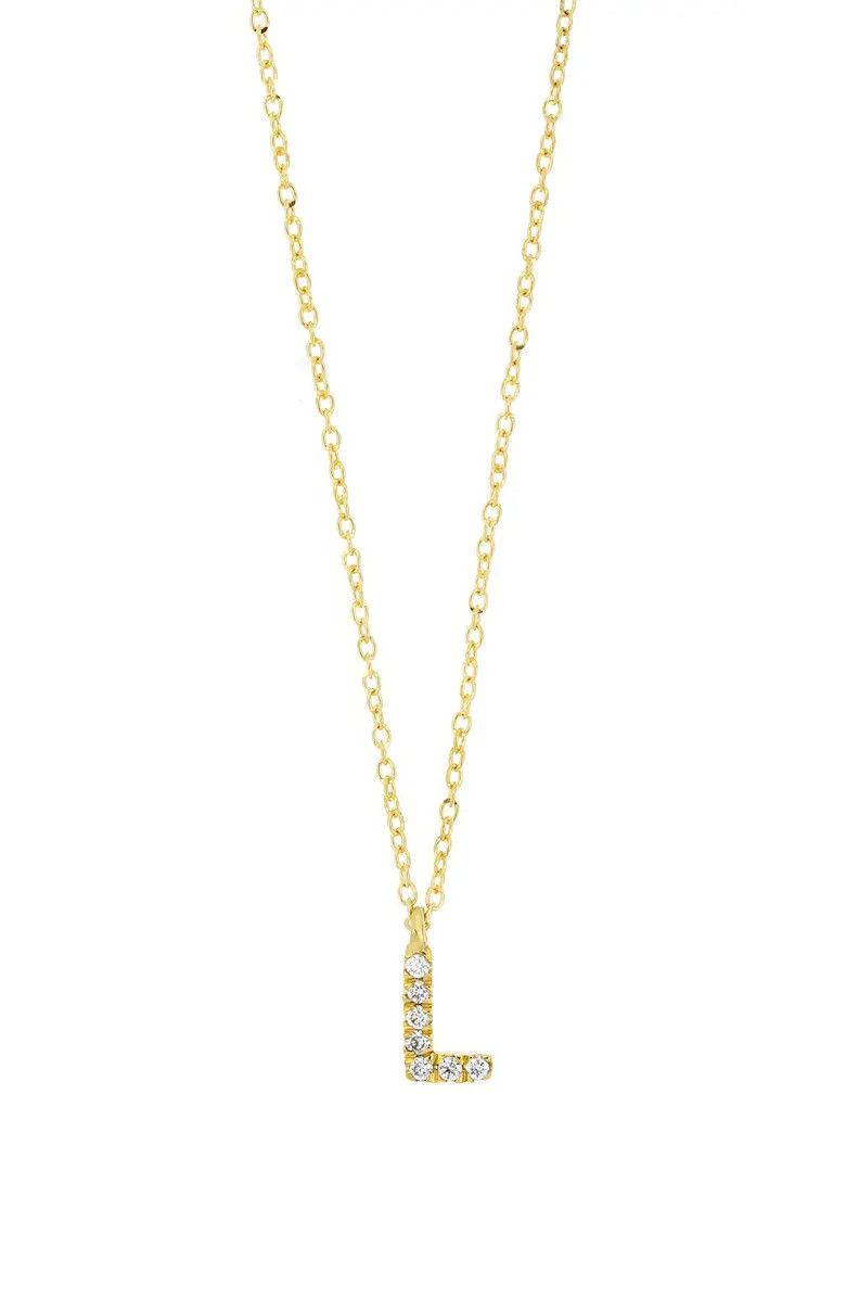 Bony Levy Icon Pavé Diamond Initial Pendant Necklace | Nordstrom | Nordstrom