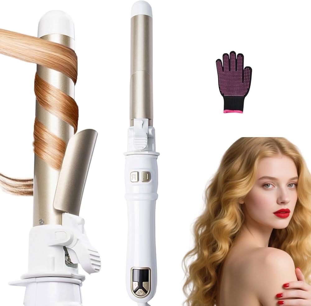 1.1 inch Automatic Curling Wand Rotating Curling Iron for Long Short Hair, Automatic Hair Curler ... | Amazon (US)