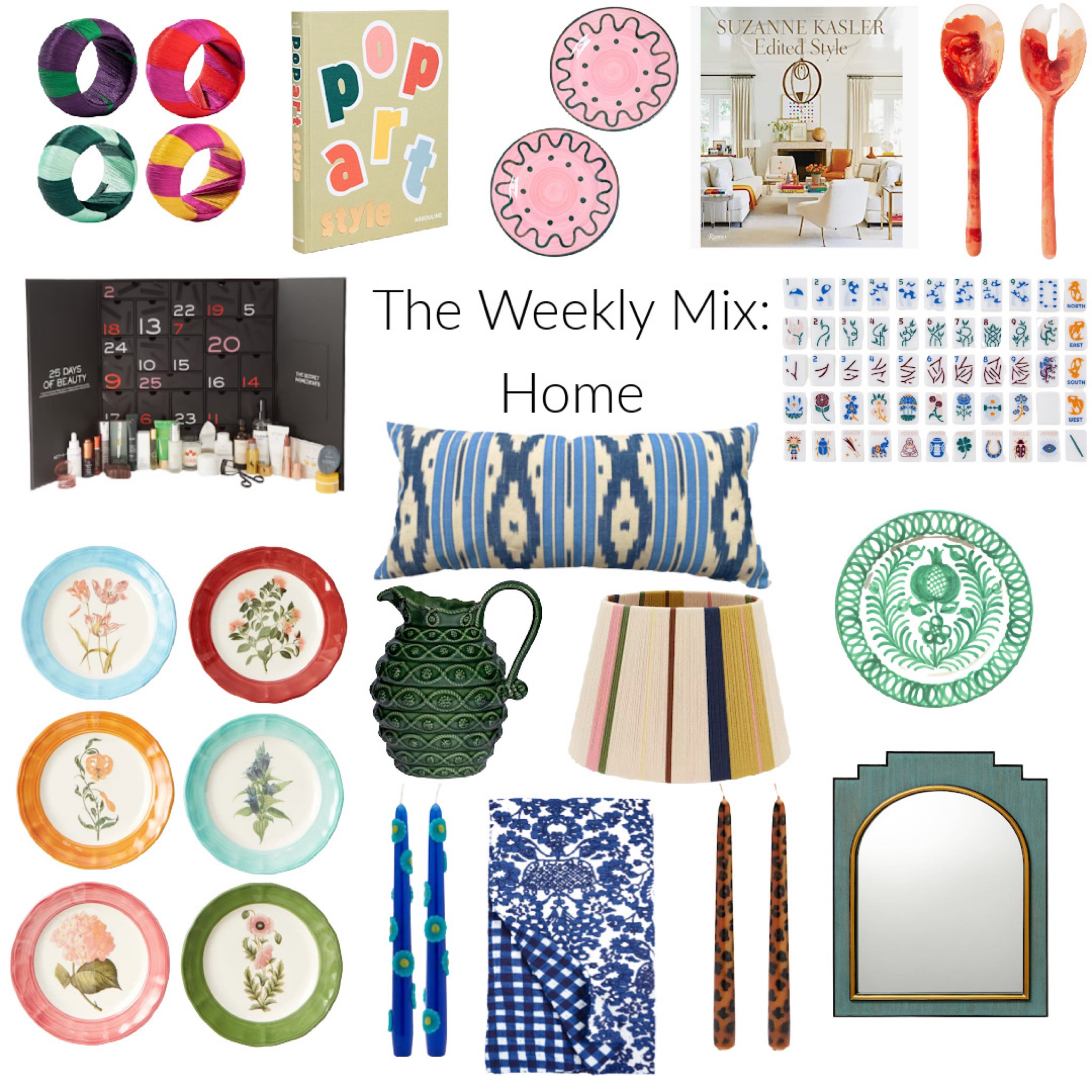 The Weekly Mic: Home Finds. We’ve got some colorful finds for your home this week! From cheerful plates to amazing patterned candles, there is a lot to love this week. Happy shopping!

#theweeklymix #theweeklymixhome #themaximalistmix #maximalisthome 

Follow my shop @TheMaximalistMix on the @shop.LTK app to shop this post and get my exclusive app-only content!

#liketkit 
@shop.ltk
https://liketk.it/3RVvD

#LTKstyletip #LTKhome #LTKhome
