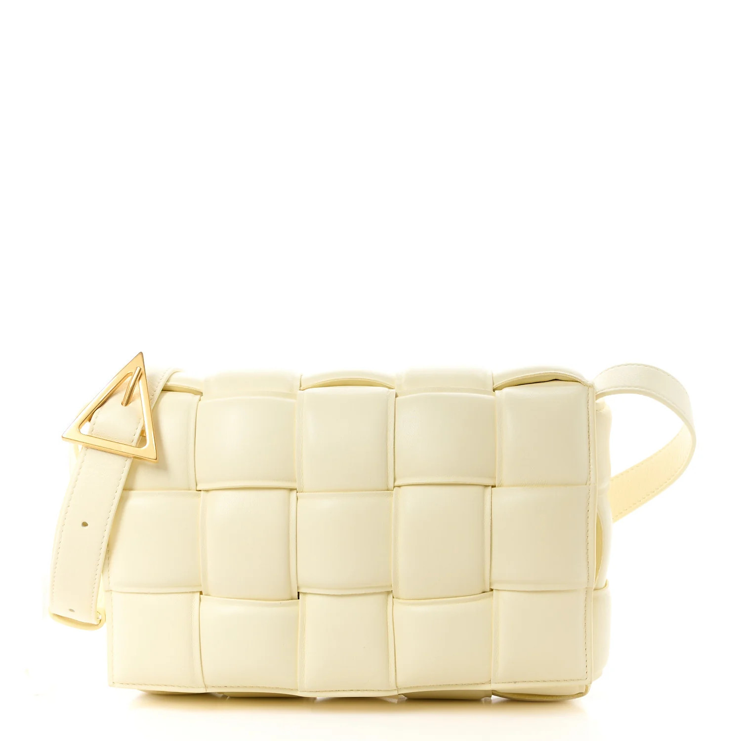 Nappa Maxi Intreccio Padded Cassette Crossbody Bag Zest | FASHIONPHILE (US)