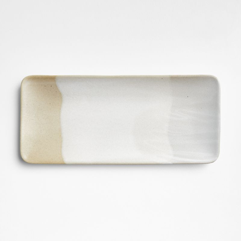 Kaito 14" Rectangle Stoneware Sushi Platter + Reviews | Crate & Barrel | Crate & Barrel