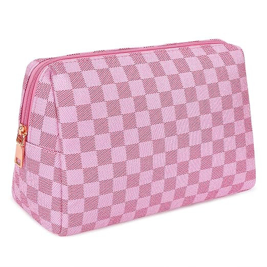 WODKEIS Makeup Bag Clutch Cosmetic Bags Cute Cosmetic Pouch Toiletry Travel Organizer for Women, ... | Amazon (US)