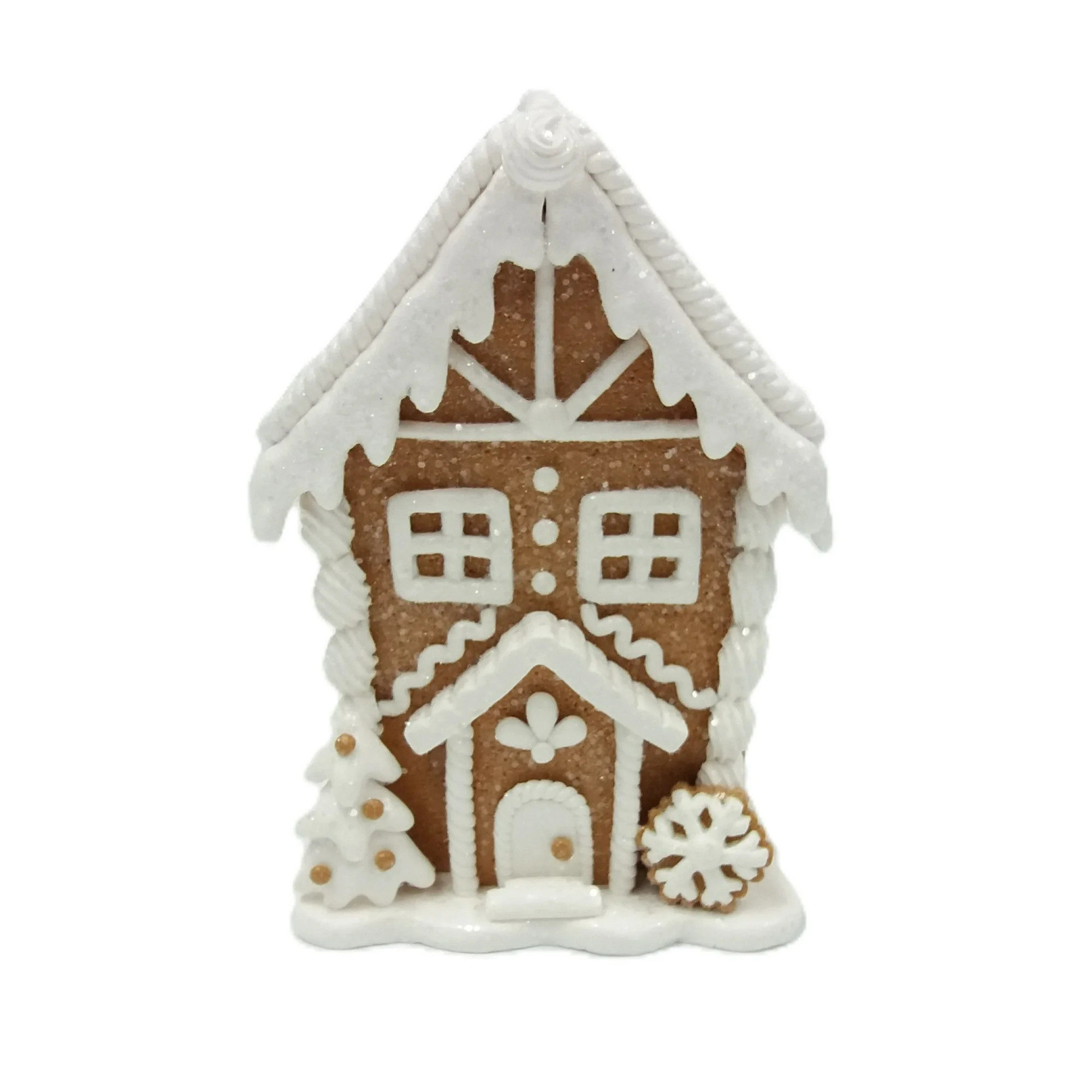 Gingerbread House Christmas Tabletop Decoration, Multicolor, 5", by Holiday Time | Walmart (US)