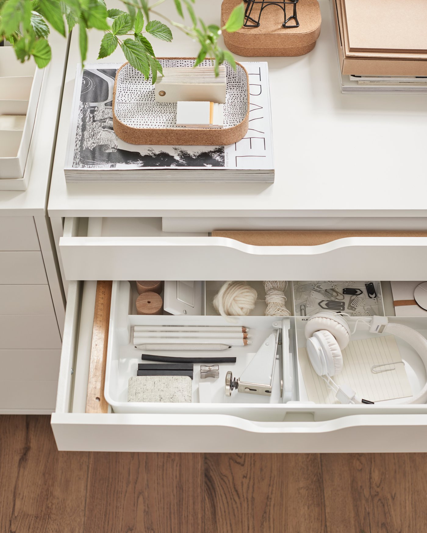 IKEA ALEX drawer unit on casters, white, 26 3/8x26 | IKEA US
