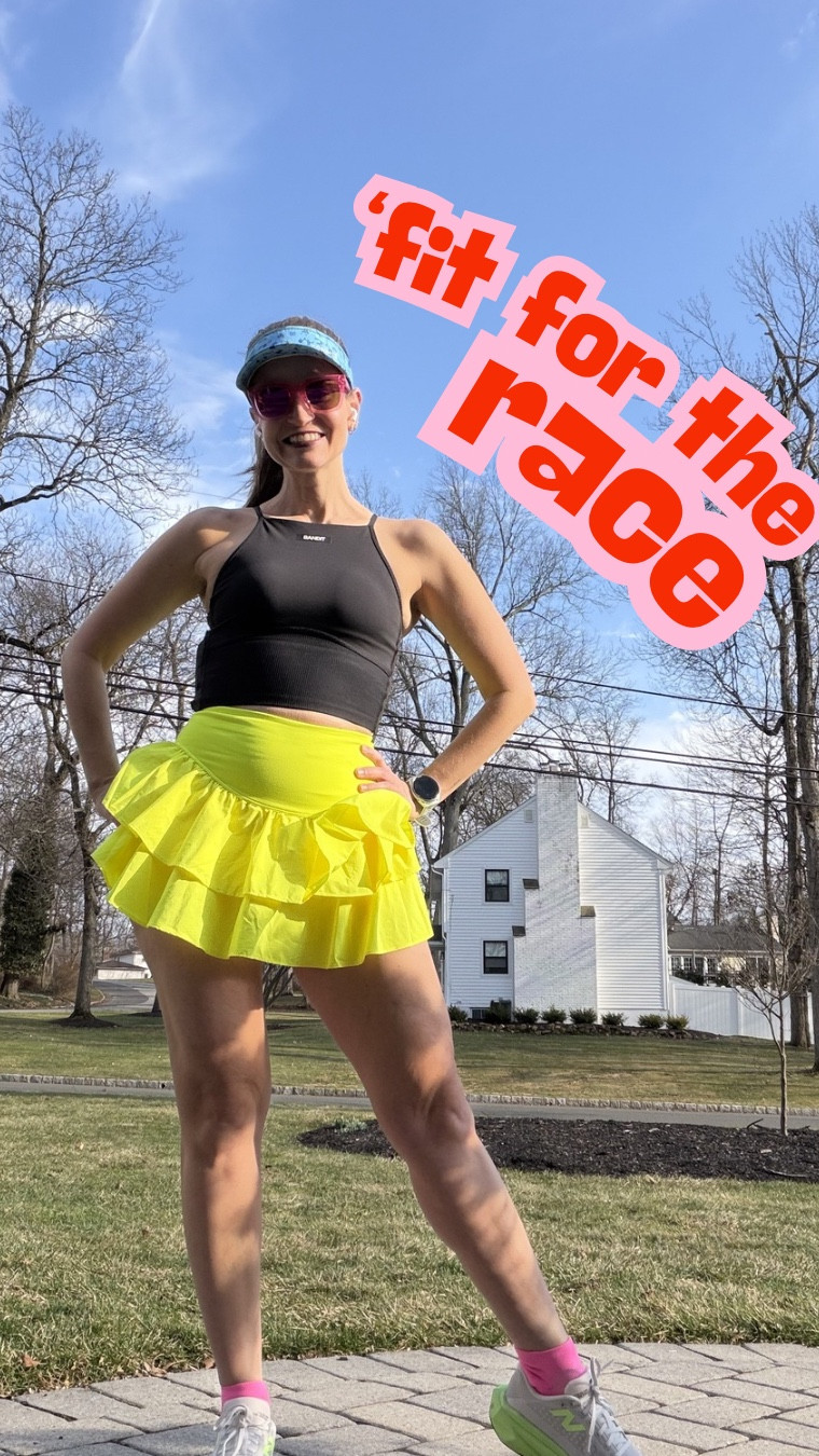 🚨New series!🚨 So I’ll admit, I love a cute run fit, but I’m not willing to sacrifice totally on function for fashion on the run. Come along with me to try some cute options in the lead up up to the London Marathon and see which options can actually hack it!

First up, I took this super cute bright yellow Free People skirt from this month’s Nuuly out for a run. I also dusted off this older Bandit run crop I haven’t run in for a while to see how it would go. Check out my thoughts!

#LTKOver40 #LTKActive #LTKfitnessgoals