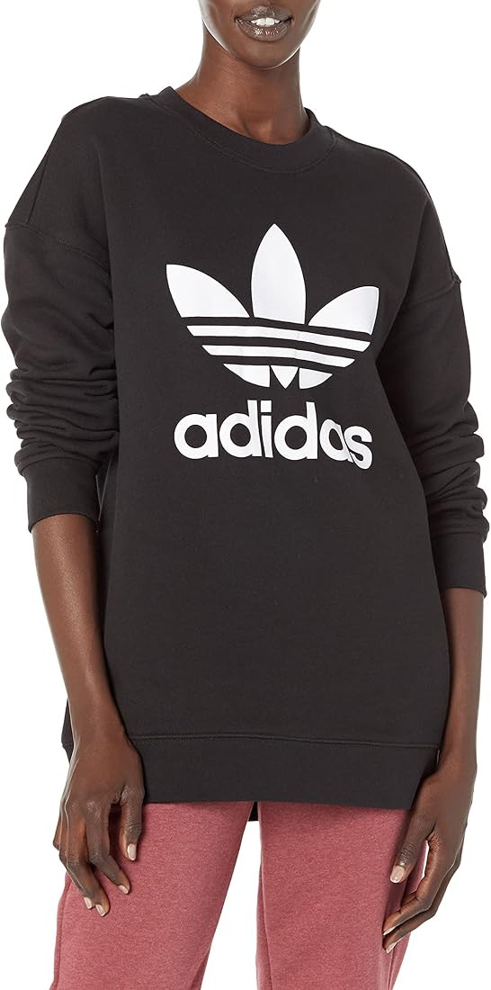 adidas Originals Women's Trefoil Crew Sweatshirt | Amazon (US)