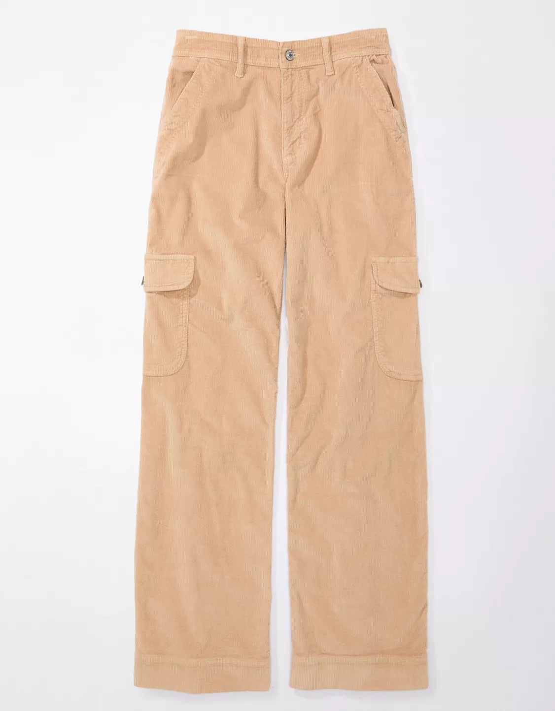 AE Dreamy Drape Stretch Super High-Waisted Baggy Wide-Leg Corduroy Pant | American Eagle Outfitters (US & CA)