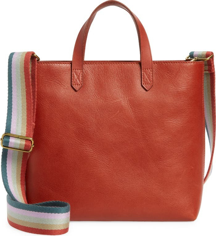 Small Transport Leather Crossbody Tote | Nordstrom