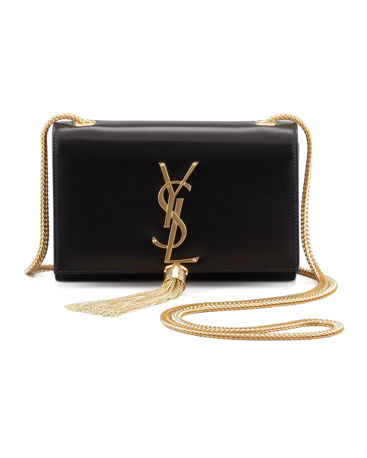 Cassandre Small Tassel Crossbody Bag, Black - Saint Laurent | Neiman Marcus
