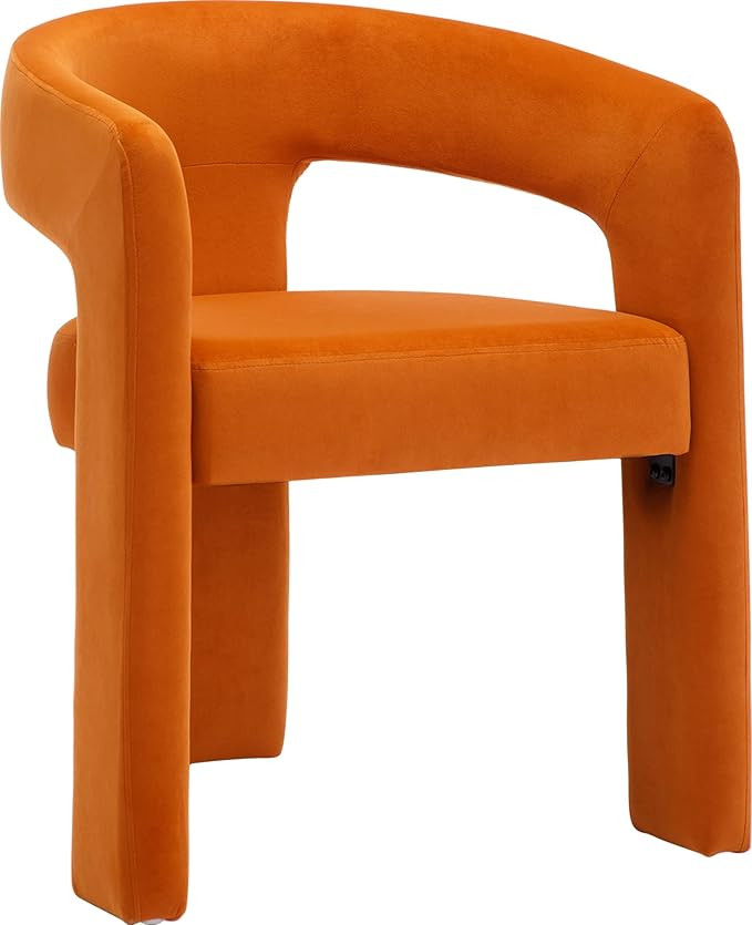 Wahson Velvet Fabric Upholstered Open-Back Dining Chair, Modern Kitchen Armchair for Dining Room,... | Amazon (US)