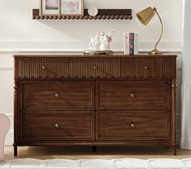 Chris Loves Julia Scallop 7-Drawer Dresser (56w x 19d") | Pottery Barn Kids