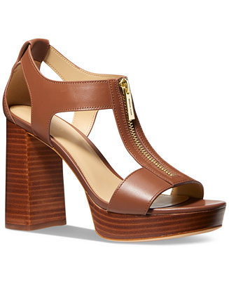 Berkley Mid Platform T-Strap Sandals | Macy's