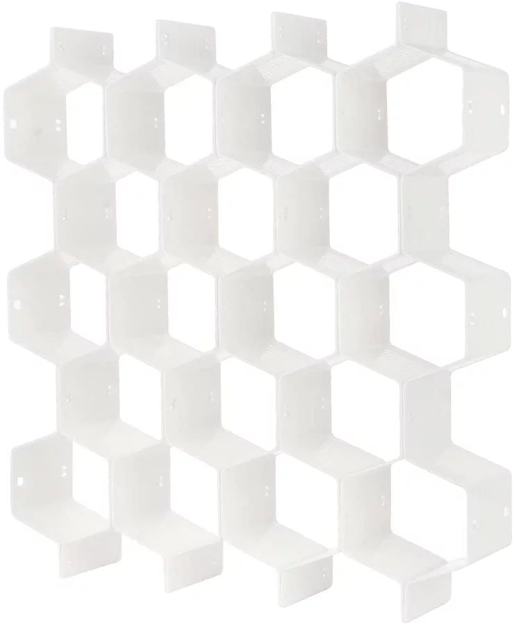 Adjustable Drawer Divider Organizer, 8pcs DIY Plastic Grid Honeycomb Drawer Divider  for Underwea... | Walmart (US)