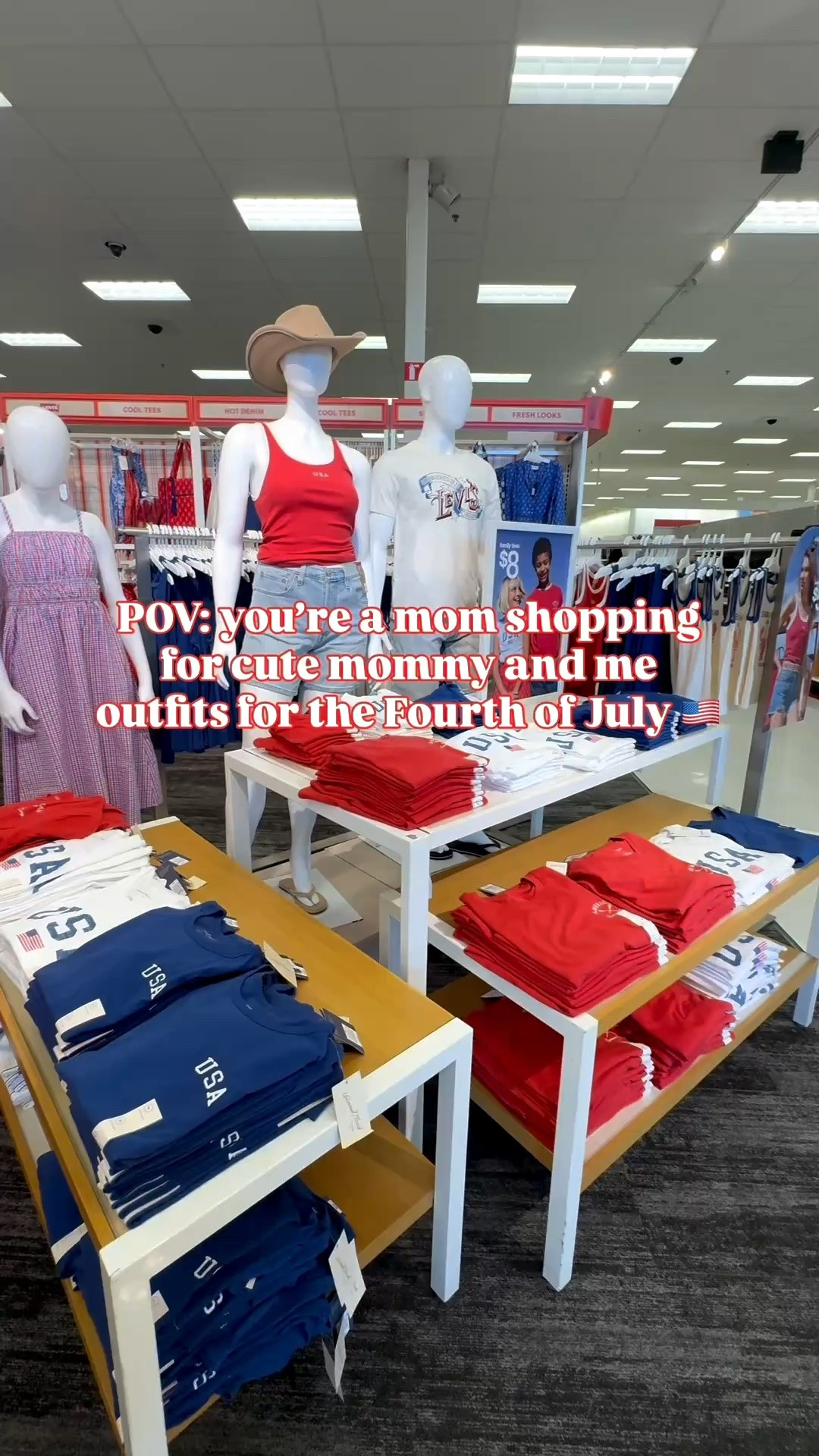 Those old navy matching tshirts have some competition 👀 🇺🇸

Love love love the matching dresses! 🥹 which ones were your favorite? 

summer outfits, Fourth of July outfits, 4th of July weekend, AMERICANA STYLE, OUTFITS FOR MOM, TARGET STYLE, TARGET FINDS, MOM OUTFITS
Mommy and me outfits, RED WHITE AND BLUE,SHOPPING VLOG, MOM VLOG, NEW AT TARGET, TARGET HAUL, SUMMER STYLE

#targethaul #momoutfitinspo #americanastyle #momootd #targetstyle

#LTKmomlife #LTKSeasonal #LTKPlusSize