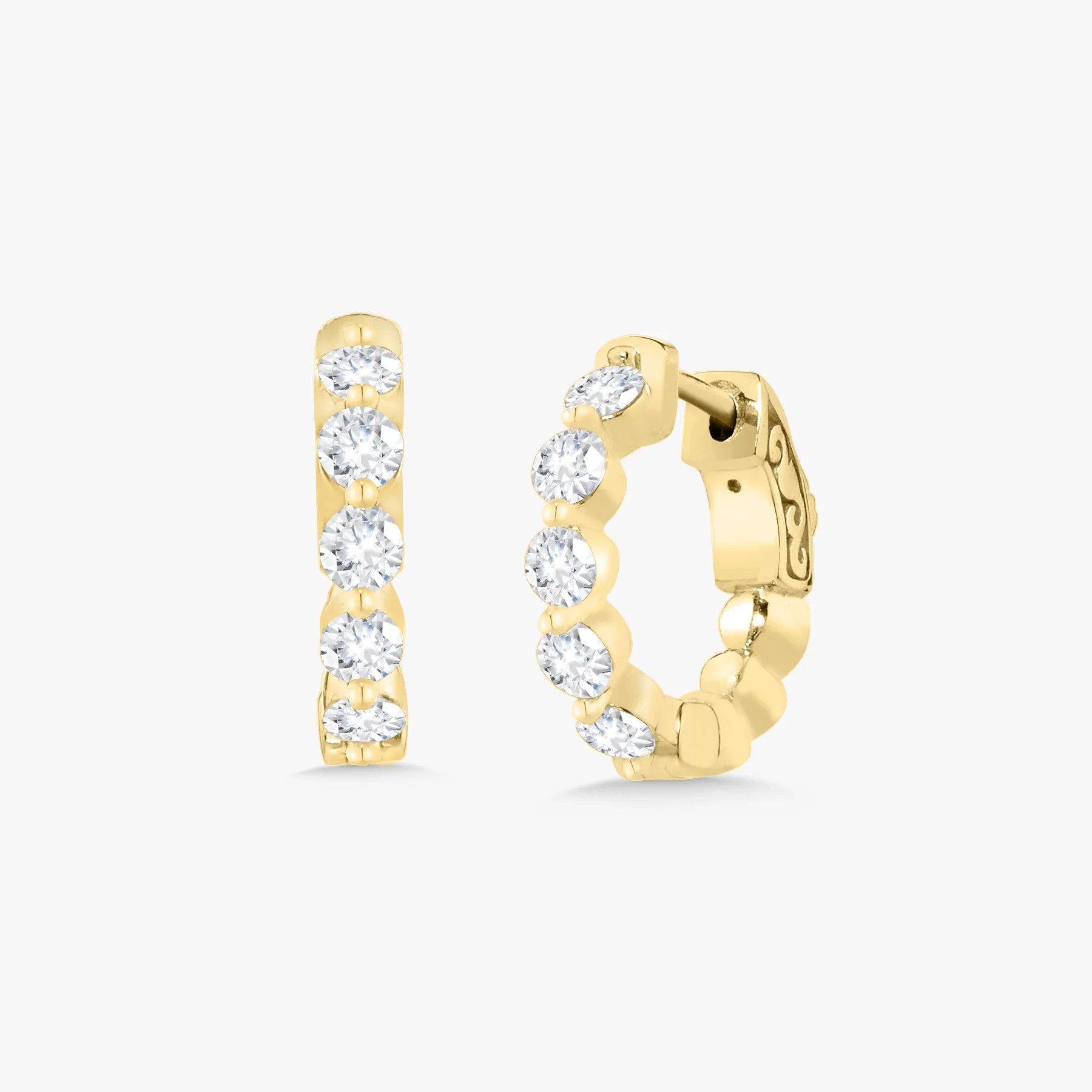 Charlie Cloud® Diamond Huggie Earrings 1.00 ctw | RW Fine Jewelry