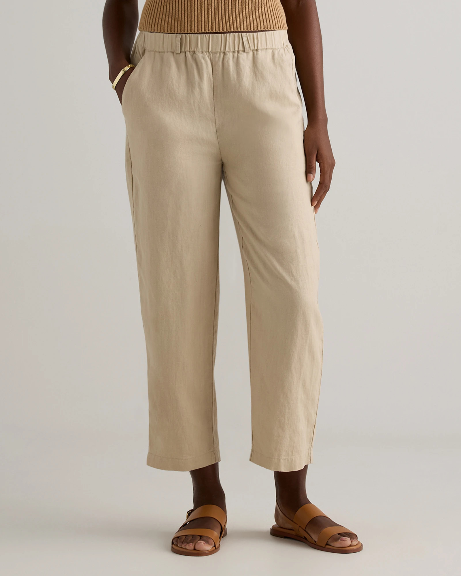 100% European Linen Pants in Driftwood | Quince