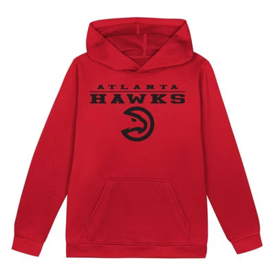 NBA Atlanta Hawks Boys' Poly Hooded Sweatshirt - L | Target