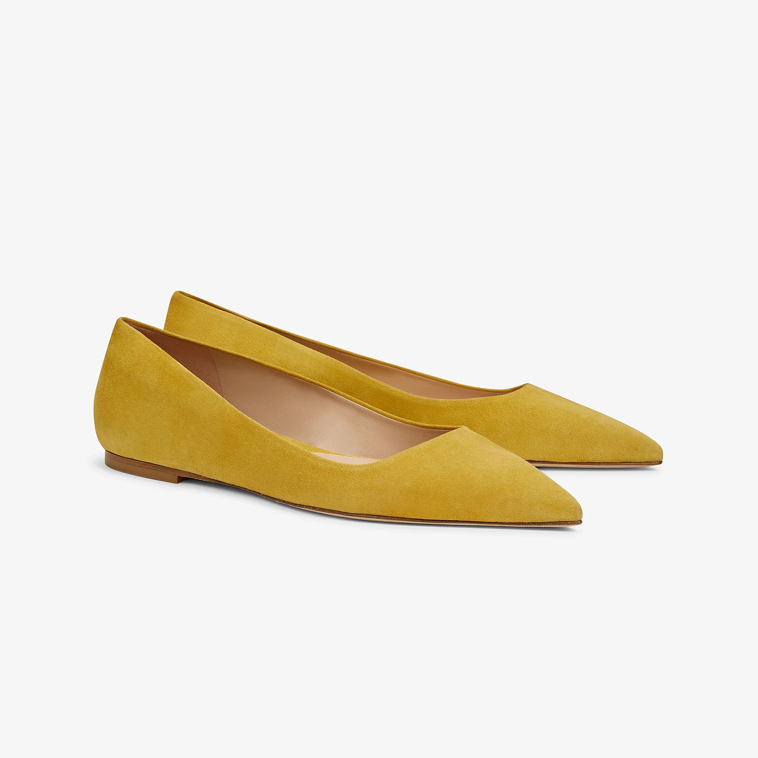 Rowan Flat - Suede :: Turmeric | MM LaFleur