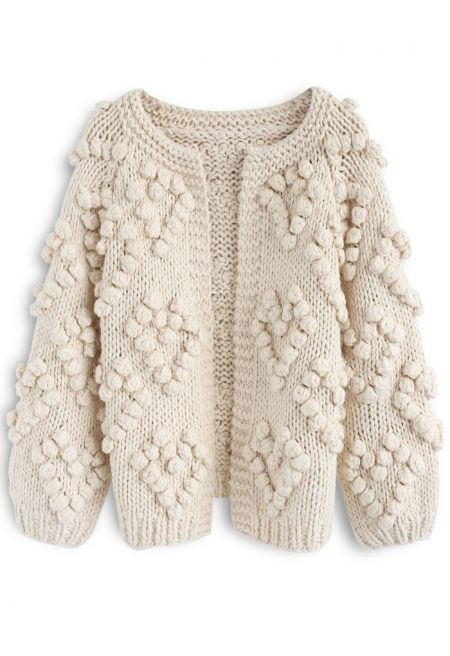 Knit Your Love Cardigan in Ivory for Cozy Everyday Wear & Lazy Weekend Lounging | Chicwish