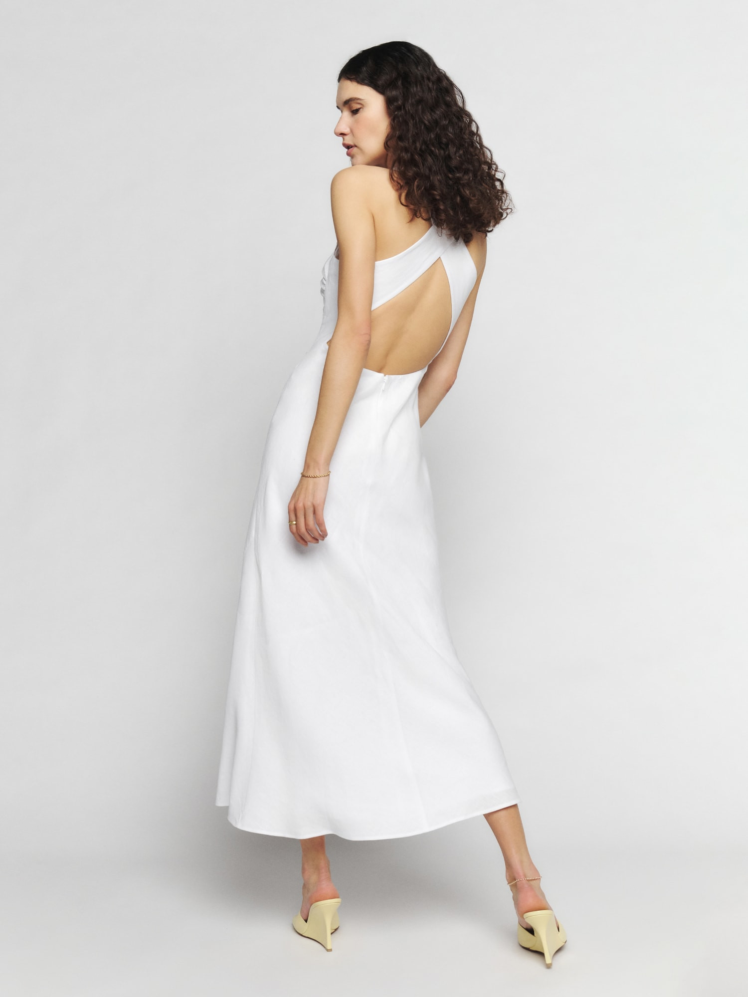 Casette Linen Dress | Reformation (Global)
