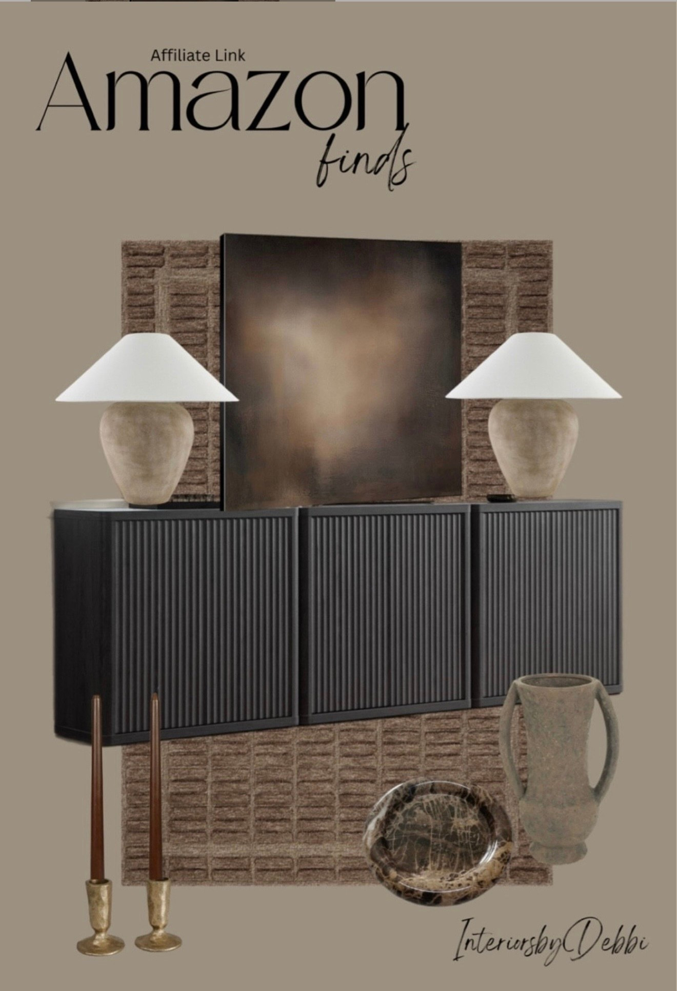 Amazon Finds
Area rug, black console, moody art, lamp, candle sticks and holders, vase, transitional home, modern decor, amazon find, amazon home, target home decor, mcgee and co, studio mcgee, amazon must have, pottery barn, Walmart finds, affordable decor, home styling, budget friendly, accessories, neutral decor, home finds, new arrival, coming soon, sale alert, high end look for less, Amazon favorites, Target finds, cozy, modern, earthy, transitional, luxe, romantic, home decor, budget friendly decor, Amazon decor #amazonhome #founditonamazon



#LTKSeasonal #LTKHome