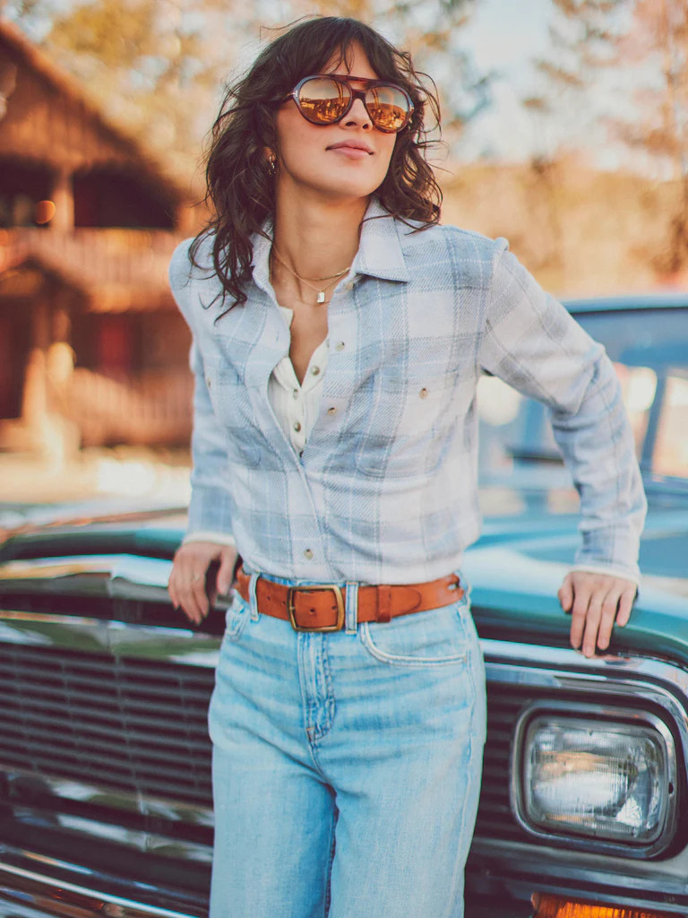 Legend™ Sweater Shirt - Blue Ravine Plaid | Faherty