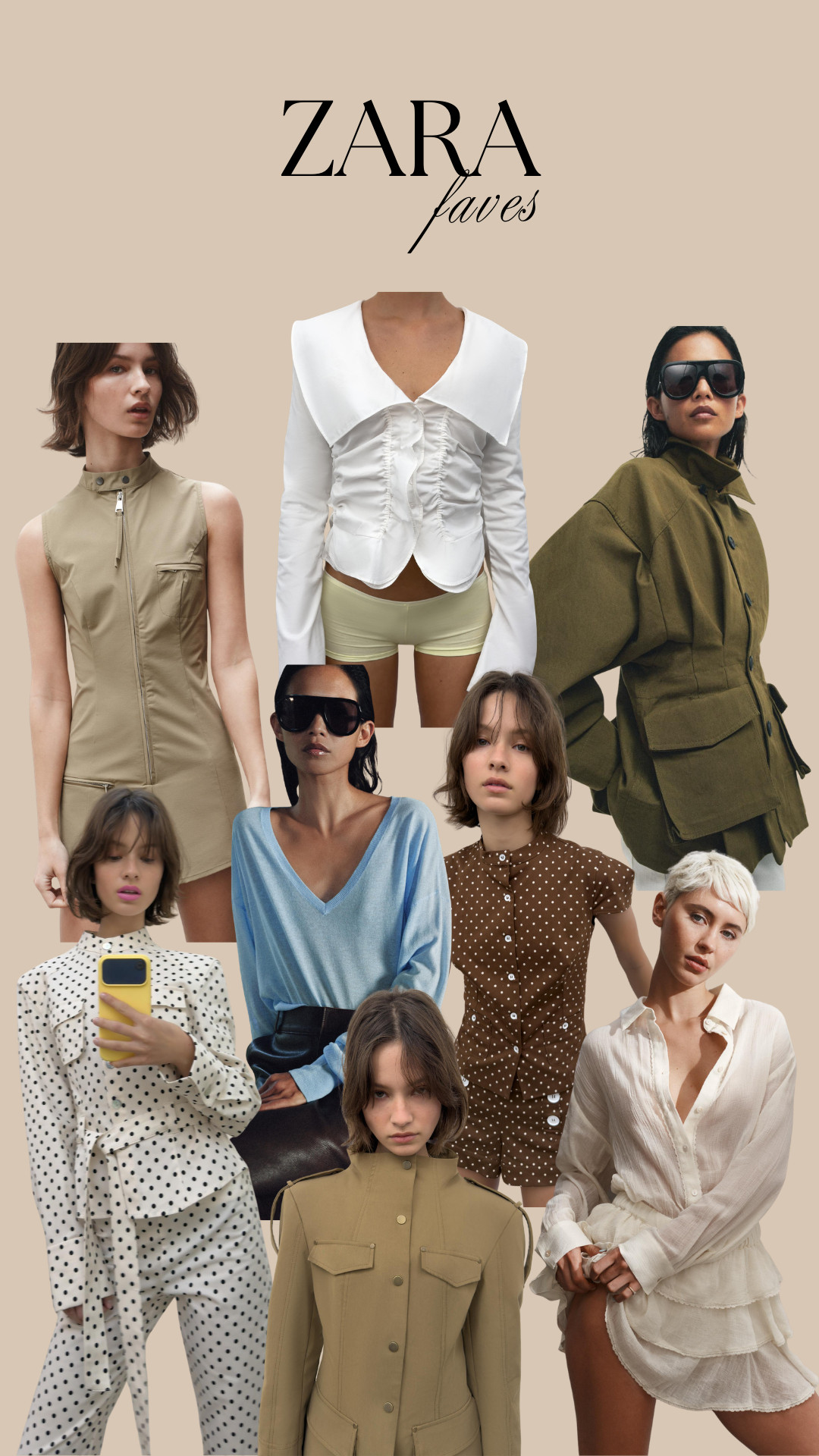 My Zara New In Favourites
Spring Dressing, Spring Trends, Polka Dot, Khaki Jacket, White Shirt, Spring Colours 

 trends 

#LTKspring #LTKeurope