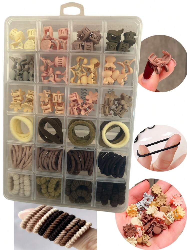 Trends120pcs Girls Random Color Minimalist Hair Accessory Set | SHEIN