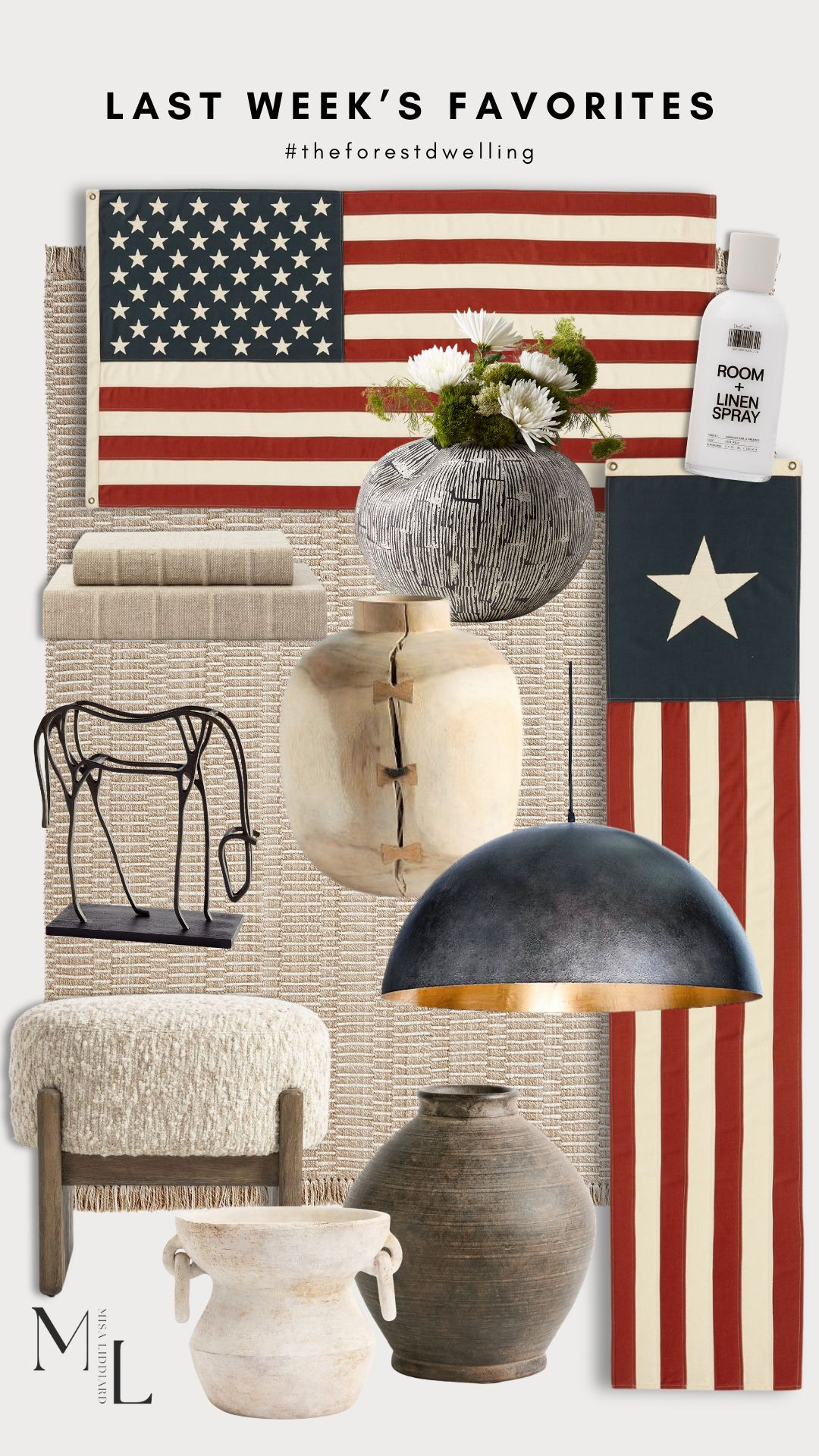 Last week's faves! Smany quality vases and vessels. The Horse Object is one of my favorite pieces. The Heritage Collection is so good! I styled the banner flags on each side of my front door. 

 #LTKdayinmylife #LTKSeasonal #LTKHome