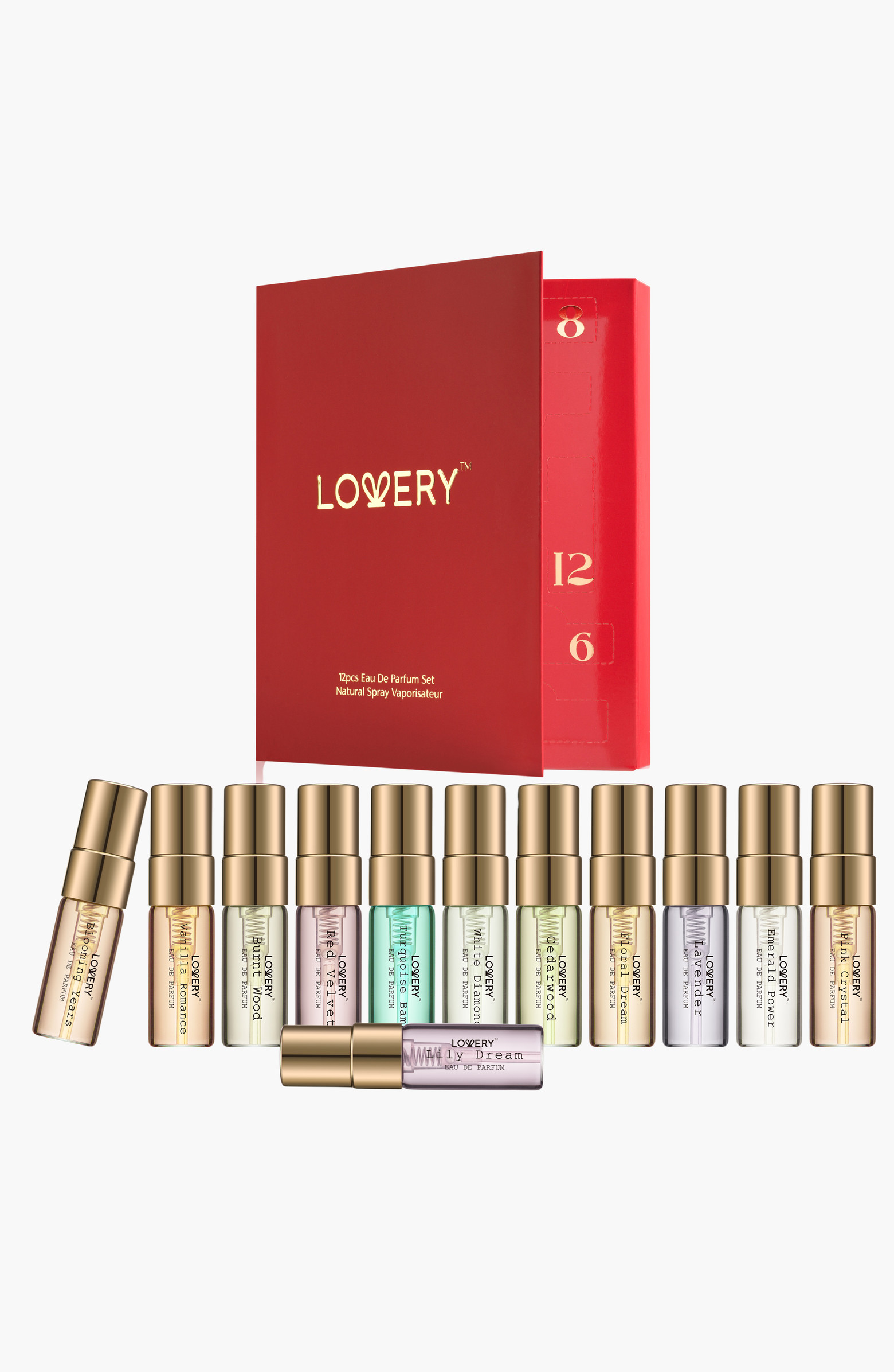 12 Days of Glow 12-Piece Assorted Sampler Travel Perfume Gift Set | Nordstrom