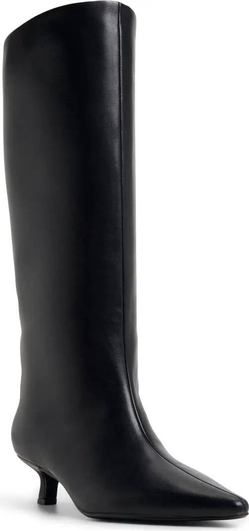 Aliccia Pointed Toe Knee High Kitten Heel Boot (Women) | Nordstrom