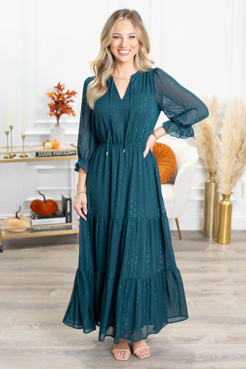 Taylor Dress- Emerald | Avara