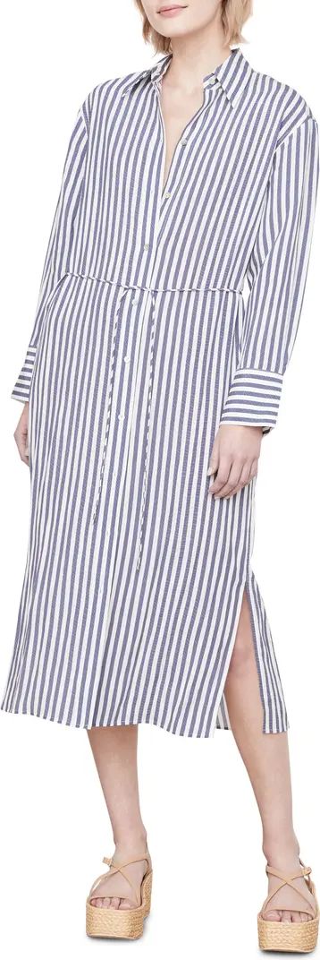 Coastal Stripe Long Sleeve Shirtdress | Nordstrom