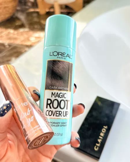 Root touchup must haves! I am loving the Tarte Dab & Go & L’Oréal root cover up! The Clairol was my Goto for years and still a keeper  



#LTKbeauty #LTKunder50 #LTKstyletip