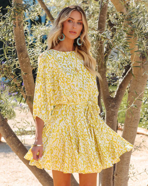 Hey Now Leopard Rope Tie Dress - FINAL SALE | VICI