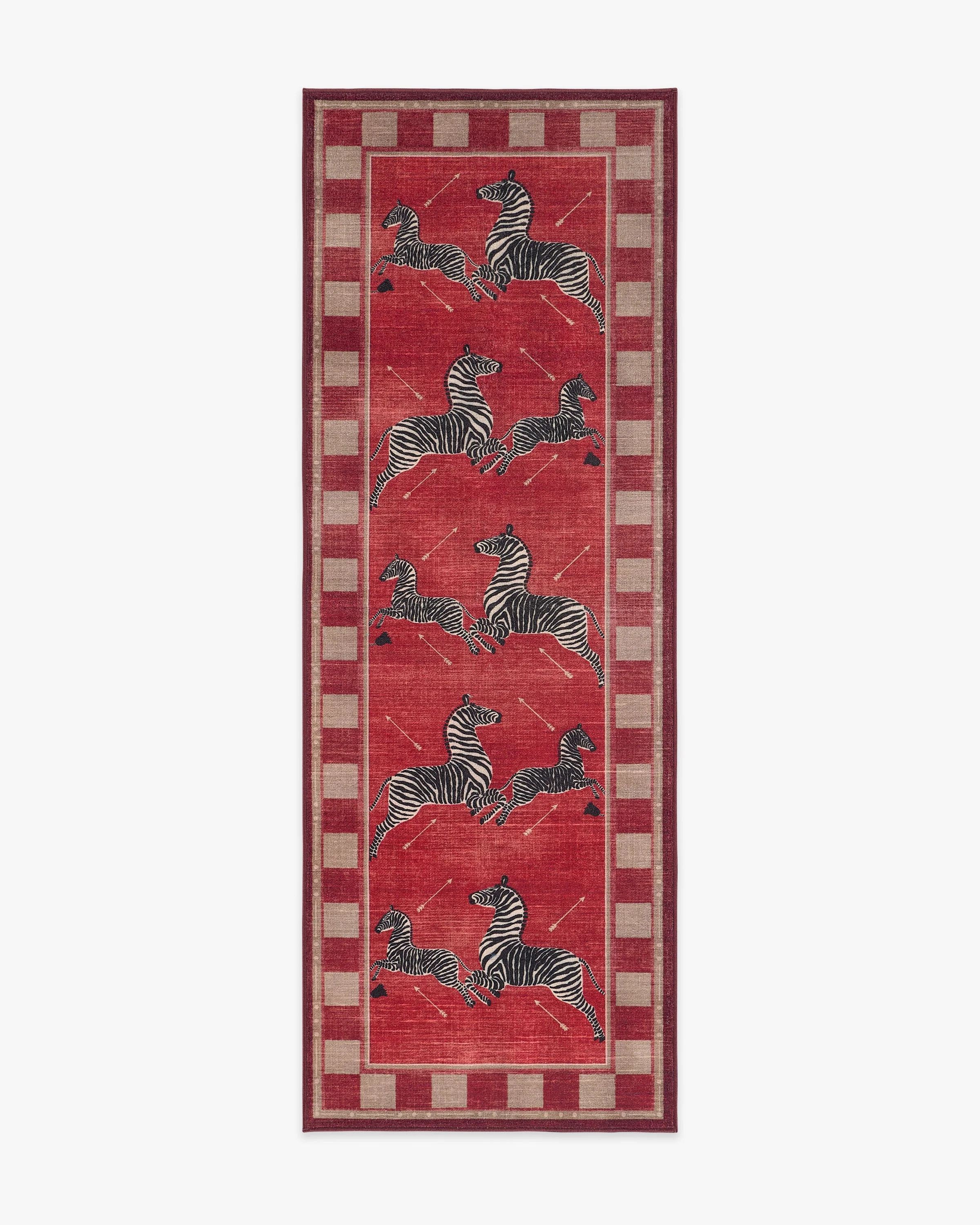 Zebras Blue Rug by Scalamandré | Ruggable US | Ruggable