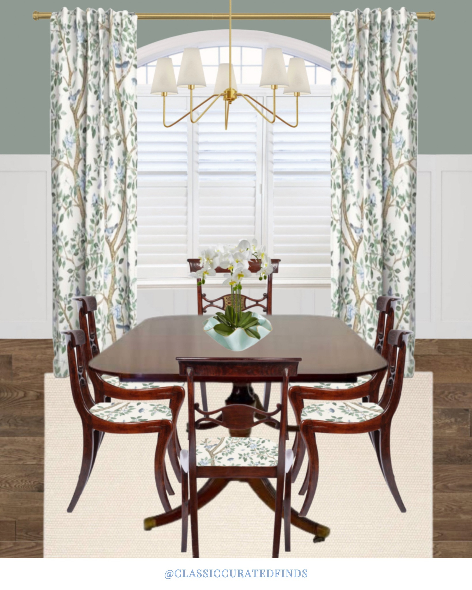 Pretty Floral Fabric for these curtains & chairs💚

Home Decor, Dining Room, Dining Decor, Dining Table, Dining Chairs, Centerpiece, Window Treatments

#LTKhome