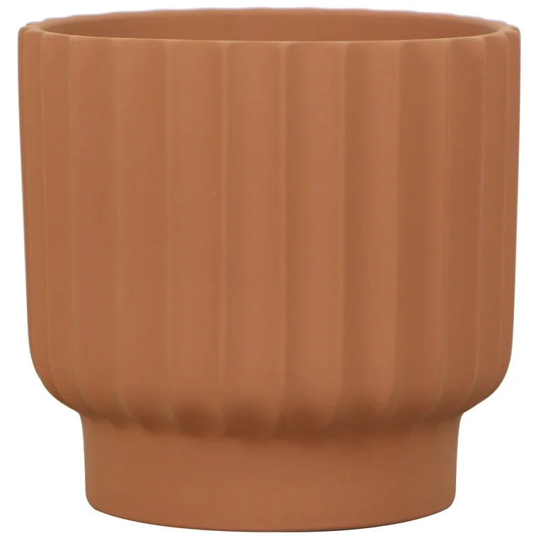 Mainstays Zion 6" x 6" x 5.75" Round Terracotta Planter | Walmart (US)