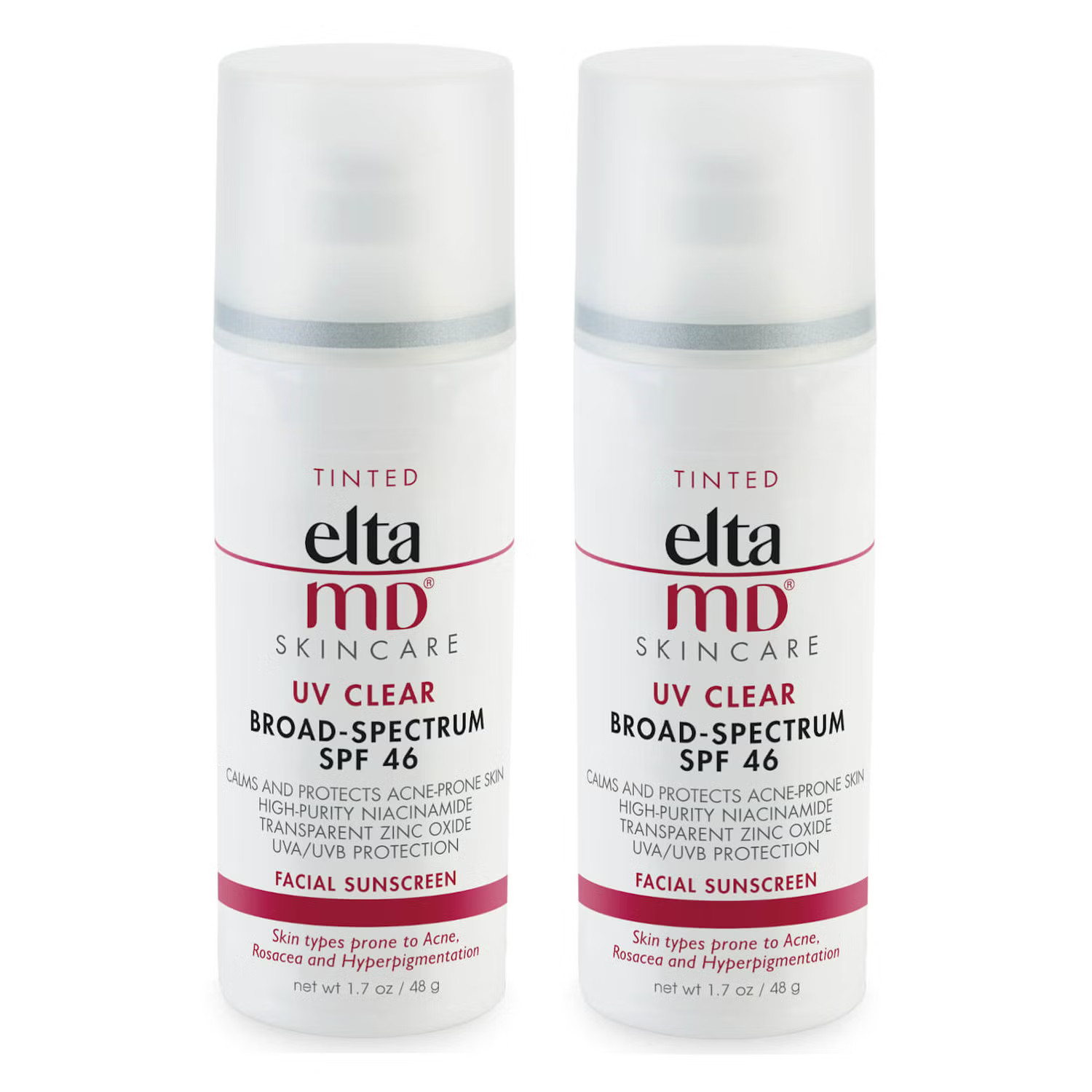 EltaMD UV Clear Tinted SPF46 Broad-Spectrum Duo (Worth $86) | Dermstore (US)