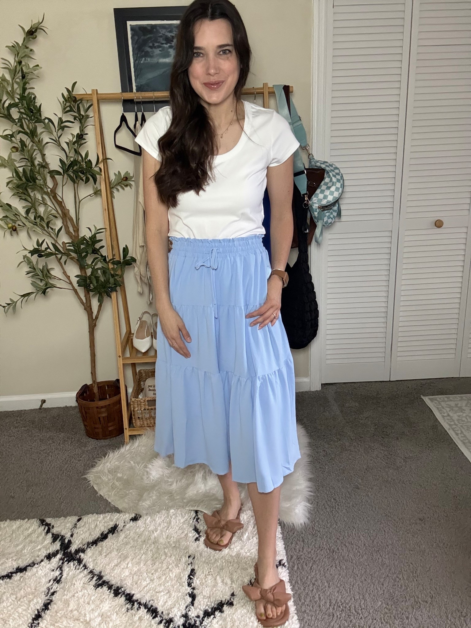 Love, love, love this double-lined midi skirt for warmer months; the material is nice and cool! 

#LTKSeasonal #LTKdayinmylife #LTKMidsize